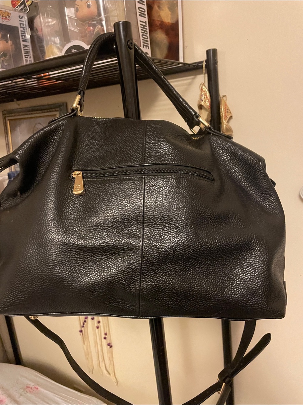 Ora Delphine Black Leather Bag